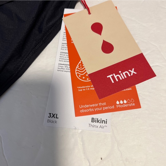 Thinx black bikini period panties - Picture 3 of 3